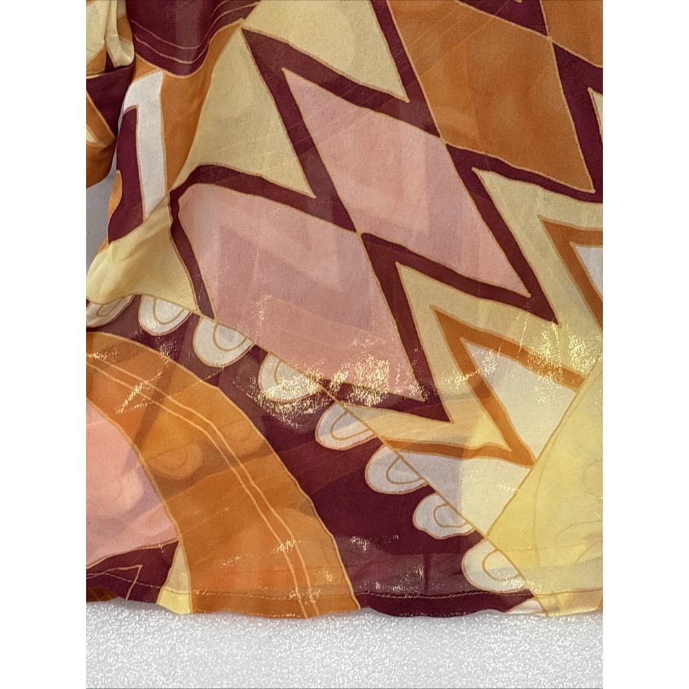 Sun Streak By Newport News Disco Sheer Midi Cover Up Size L - Picture 3 of 9